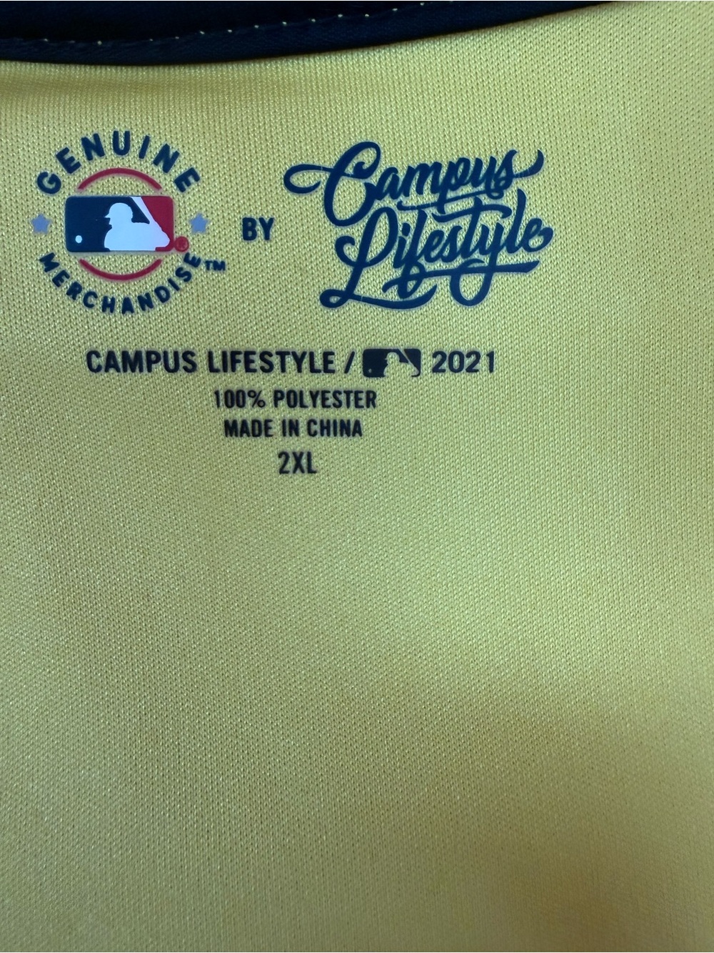MLB Pittsburgh Pirates Yellow and Black Women's Jersey - Picture 6 of 9